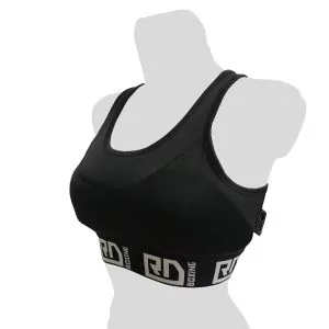 Protège Poitrine Féminine V5 "brassière + coques" NOIR RDboxing