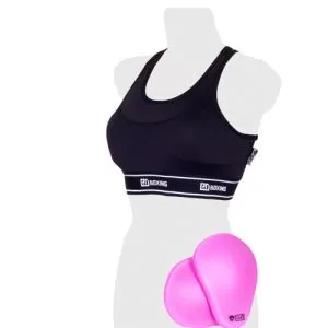 Protège Poitrine Féminine V4 "brassière + coques" NOIR RDboxing