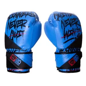 Gants De Boxe Rumble 12oz Cuir Ltd STATEMENT Bleu/Noir V5 RD BOXING