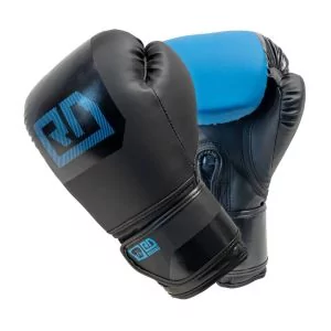 Gants De Boxe Rumble Noir/Bleu BLOCK COLOR V6 RD BOXING