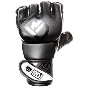 Gants de boxe Rumble V5 CUIR Ltd STATEMENT noir/blanc RD boxing - Matos2boxe