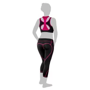 Legging Feminine ¾  Noir/Fushia "ARTHEMIS" RINKAGE