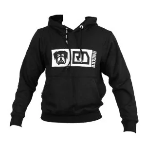 Sweatshirt Capuche Molleton Homme Noir RD BOXING