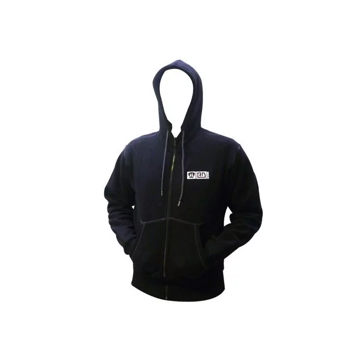 Veste Capuche Zippée Molleton Homme Noir V3